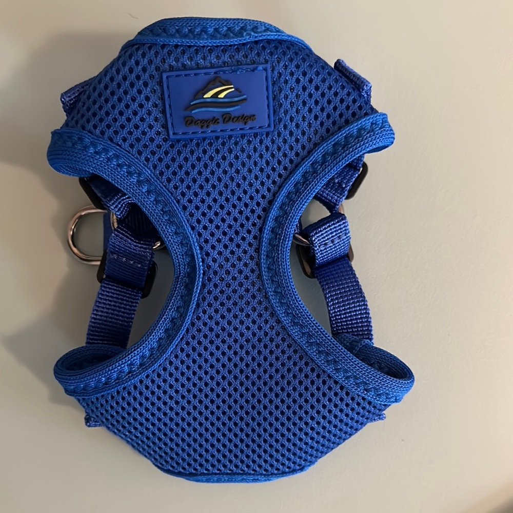 Doggie Design Blue Mesh Dog Harness NWOT